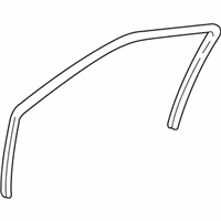 OEM 2002 Hyundai Accent Weatherstrip-Front Door Body Side RH - 82120-25000