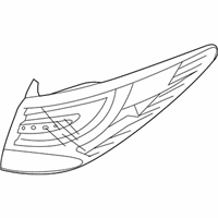 OEM Hyundai Tucson Lens & Housing-Rear Combination Outside Lamp, RH - 92420-2S520