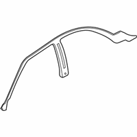 OEM Infiniti M45 WEATHERSTRIP - Body Side, LH - 76861-CR900