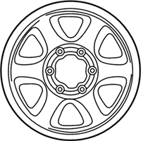 OEM 1997 Toyota 4Runner Wheel, Steel - 42601-35740