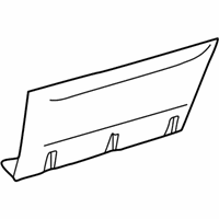 OEM Lincoln Aviator Body Side Molding - 2C5Z-7825557-BAPTM