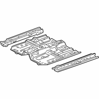 OEM 2002 Acura CL Floor, Front - 65100-S3M-A00ZZ
