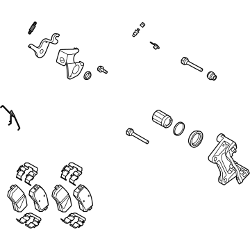 OEM 2022 Kia Seltos Rear Wheel Brake Assembly - 58230Q5000