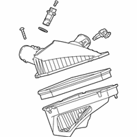 OEM Cadillac CTS Air Cleaner Assembly - 23379135