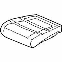 OEM 2000 Honda Odyssey Pad & Frame, Left Front Seat Cushion - 81532-S0X-A21