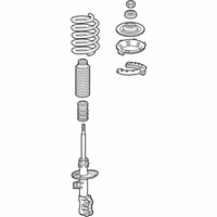 OEM 2010 Honda Fit Shock Absorber Assembly, Right Front - 51610-TK6-A02