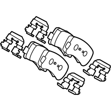 OEM 2020 Kia Cadenza Pad Kit-Rear Disc Brake - 58302G8A50