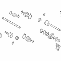 OEM 2014 Nissan Murano Shaft Assy-Front Drive, LH - 39101-1AA0C