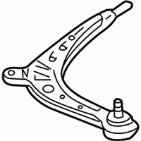 OEM 2005 BMW 325i Left Wishbone - 31-12-6-758-533