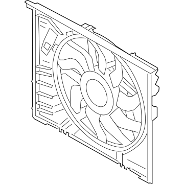 OEM 2020 BMW Z4 Fan Housing With Fan - 17-42-8-666-818