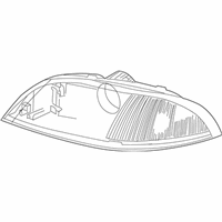 OEM Mercury Monterey Composite Headlamp - 7F2Z-13008-B