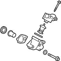 OEM GMC Thermostat Housing - 12698362