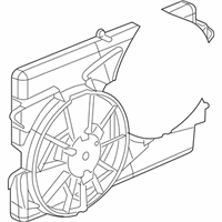 OEM 2004 Saturn Ion Shroud Pkg, Engine Coolant Fan - 22697113