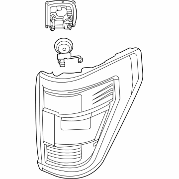 OEM 2021 Ford F-150 Tail Light Lens - ML3Z13404J