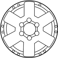 OEM Toyota FJ Cruiser Wheel, Alloy - 42611-35490