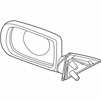 OEM BMW 740iL Exterior Mirror Without Glass, Heated, Left - 51-16-8-266-465