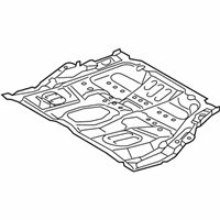 OEM Toyota Prius V Center Floor Pan - 58211-47090