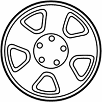 OEM 2003 Ford F-150 Wheel, Alloy - YL1Z1007BA