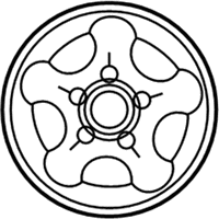 OEM 2004 Ford F-150 Heritage Wheel, Alloy - YL3Z1007EA