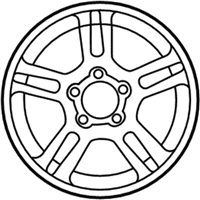OEM 2002 Ford Expedition Wheel, Alloy - 1L3Z-1007-AB