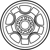 OEM 1999 Ford Expedition Wheel, Alloy - XL3Z-1007-CB