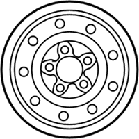 OEM 2000 Lincoln Navigator Spare Wheel - F75Z-1015-CB