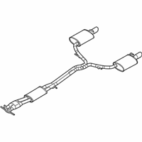 OEM Ford Police Interceptor Sedan Muffler & Pipe - DG1Z-5230-G