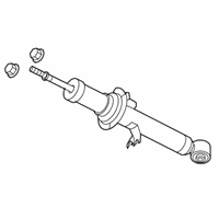 OEM 2009 Nissan 370Z ABSORBER Kit - Shock, Front - E6A11-1A30B