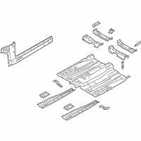 OEM 2017 Ford Fusion Front Floor Pan - HG9Z-5411135-D