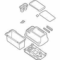 OEM 2008 Infiniti QX56 Bracket-Console, Front - 96950-9GA1B