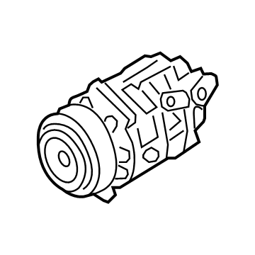 OEM BMW X5 AIR CONDITIONING COMPRESSOR - 64-52-5-A11-2E1