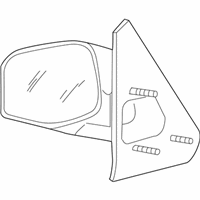 OEM 2005 Ford Explorer Sport Trac Mirror - 3L2Z-17682-CAA