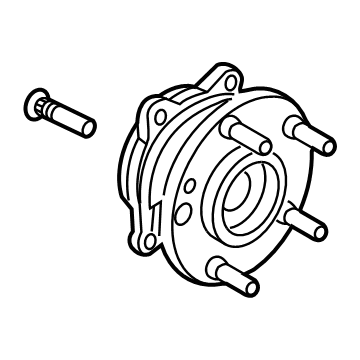 OEM 2021 Hyundai Elantra Rear Wheel Hub And Bearing Assembly - 52730-K2000