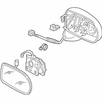 OEM 2003 Acura RL Mirror Assembly, Driver Side Door (Nighthawk Black Pearl) (Heated) (Memory) - 76250-SZ3-A42ZS
