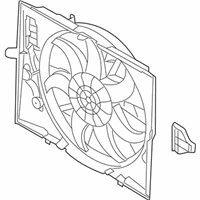 OEM 2008 BMW Alpina B7 Engine Cooling Fan Assembly - 17-42-7-972-142