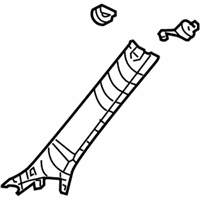 OEM 2008 Lexus LS600h GARNISH, Front Pillar - 62212-50171-A2