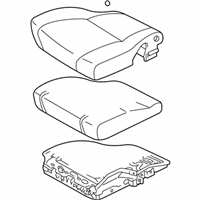 OEM 1997 Toyota RAV4 Cushion Assembly - 71410-42110-B4