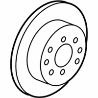 OEM 2003 Honda Civic Disk, Rear Brake - 42510-S5A-A00