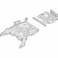 OEM BMW 640i Trunk Floor - 41-00-7-263-705