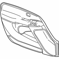 OEM 2002 Chevrolet Tahoe Panel Asm-Front Side Door Upper Front Trim *Neutral - 10374373