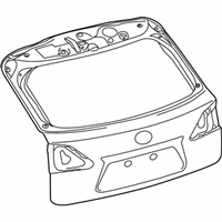 OEM 2011 Lexus RX450h Panel Sub-Assembly, Back - 67005-48741