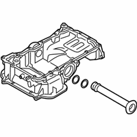 OEM 2017 Infiniti Q60 Oil Pan Assembly - 11110-5CB3A