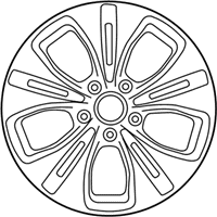 OEM 2015 Kia Soul Wheel Assembly-Aluminum - 52910B2200