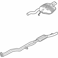OEM 2007 BMW 530xi Exhaust System, Cpl. - 18-30-7-540-188