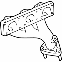 OEM 1996 BMW M3 Exhaust Manifold, Front - 11-62-1-744-250
