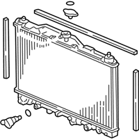 OEM 2002 Acura RL Radiator (Denso) - 19010-P5A-003