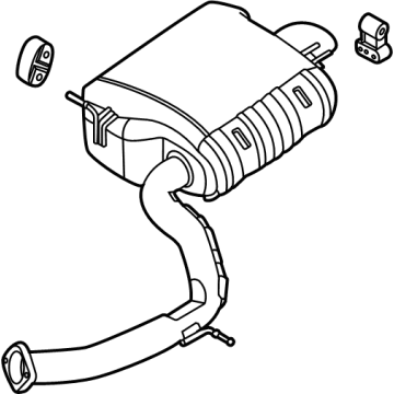 OEM 2021 Kia Sorento MUFFLER ASSY-REAR - 28710P4300