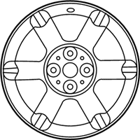 OEM 2006 Nissan Sentra Aluminum Wheel - 40300-6Z800