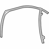 OEM 2008 Saturn Aura Weatherstrip, Front Side Door Window - 22831428