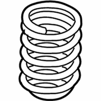 OEM 2009 BMW M3 Front Coil Spring - 31-33-2-283-560